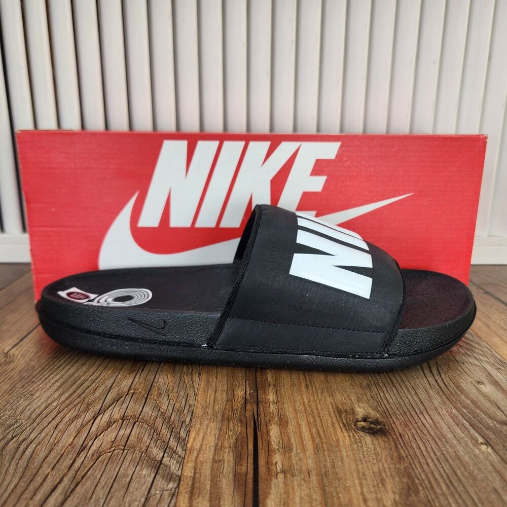Nike Offcourt Slide Men's 9 Black White Slip On After Workout Sandals BQ4639-012